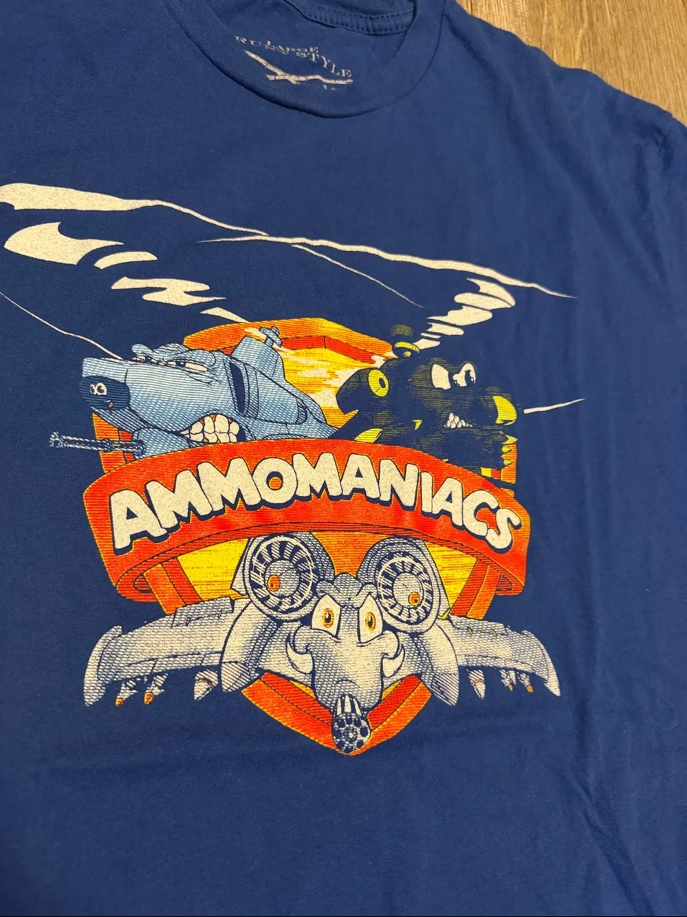 Grunt Style Blue Ammomaniacs Graphic Tee
